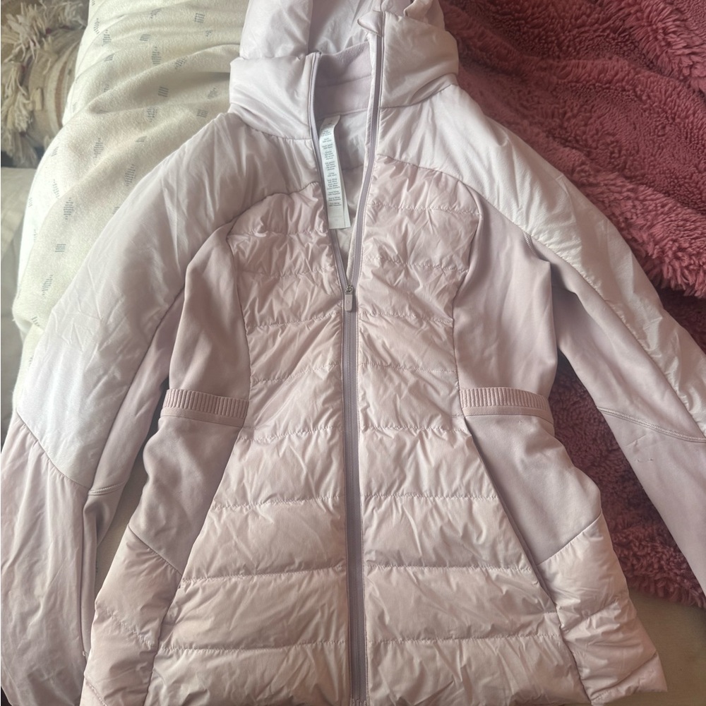 Lululemon worn once!!! Pale pink jacket